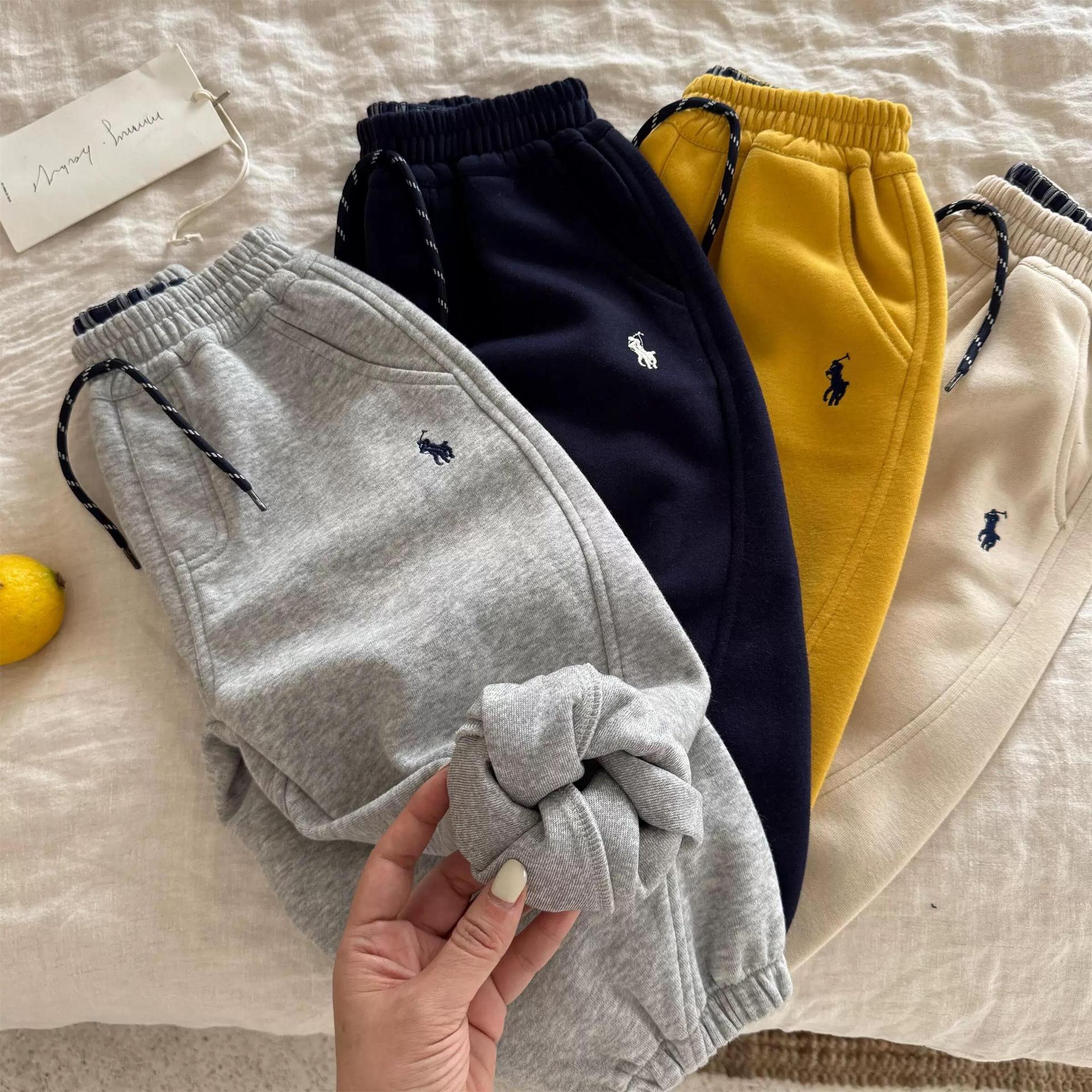 Children's sports pants, casual pants, new style for spring and autumn, simple and comfortable long pants, pure cotton, solid color sweatpants for baby boys, stylish