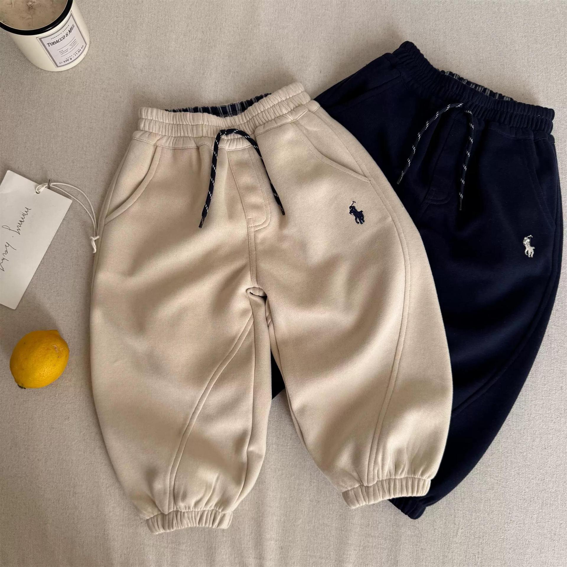 Children's sports pants, casual pants, new style for spring and autumn, simple and comfortable long pants, pure cotton, solid color sweatpants for baby boys, stylish