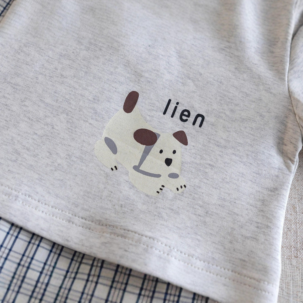 Children's Shirt 2025 Spring and Autumn New Style Boys' Faux Two-Piece Top Baby Cartoon Casual Long-Sleeved Shirt Trendy and Cool